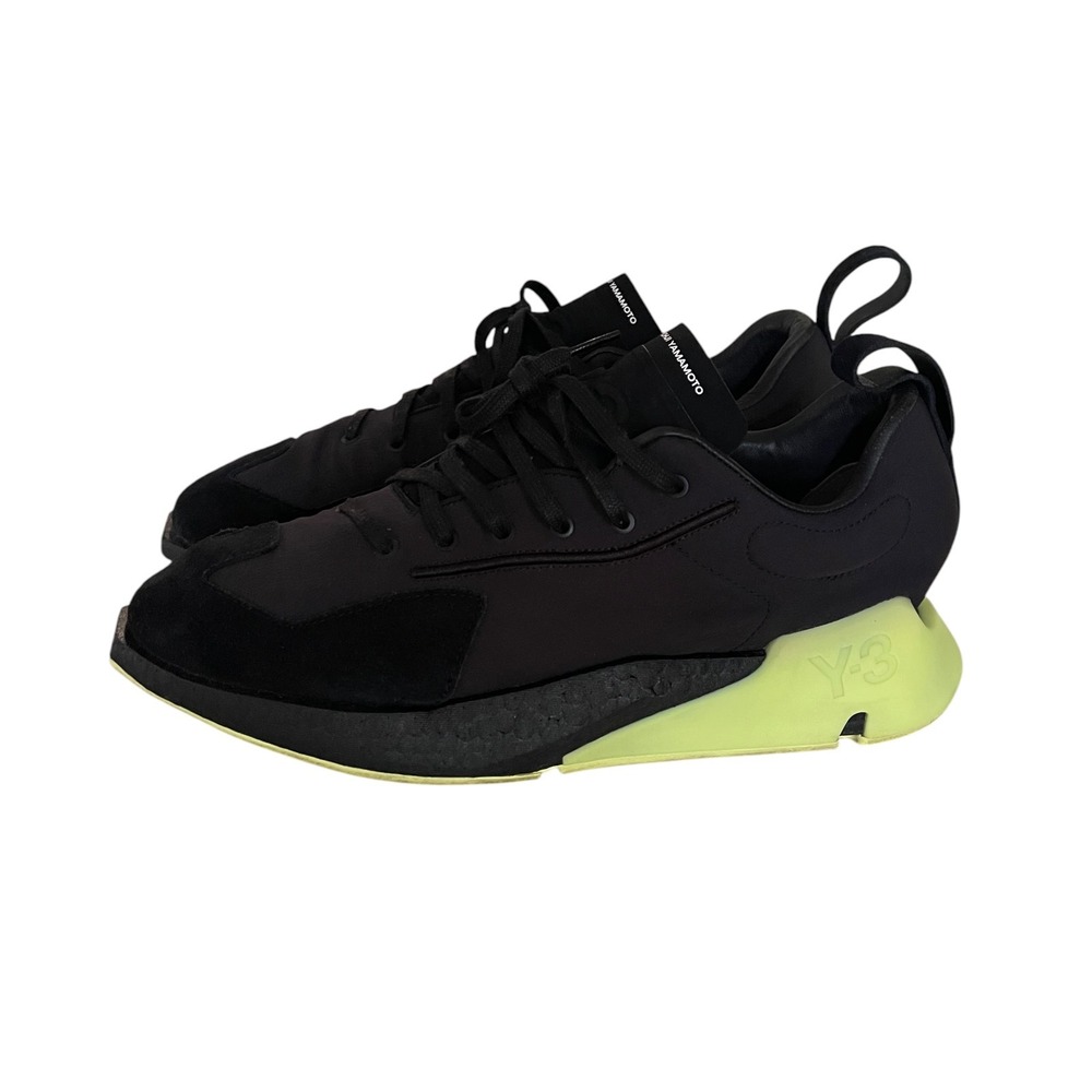 Adidas Y-3 Yohji Yamamoto Orisan Black Frozen Yellow Mens 9.5 Sneakers GZ9138